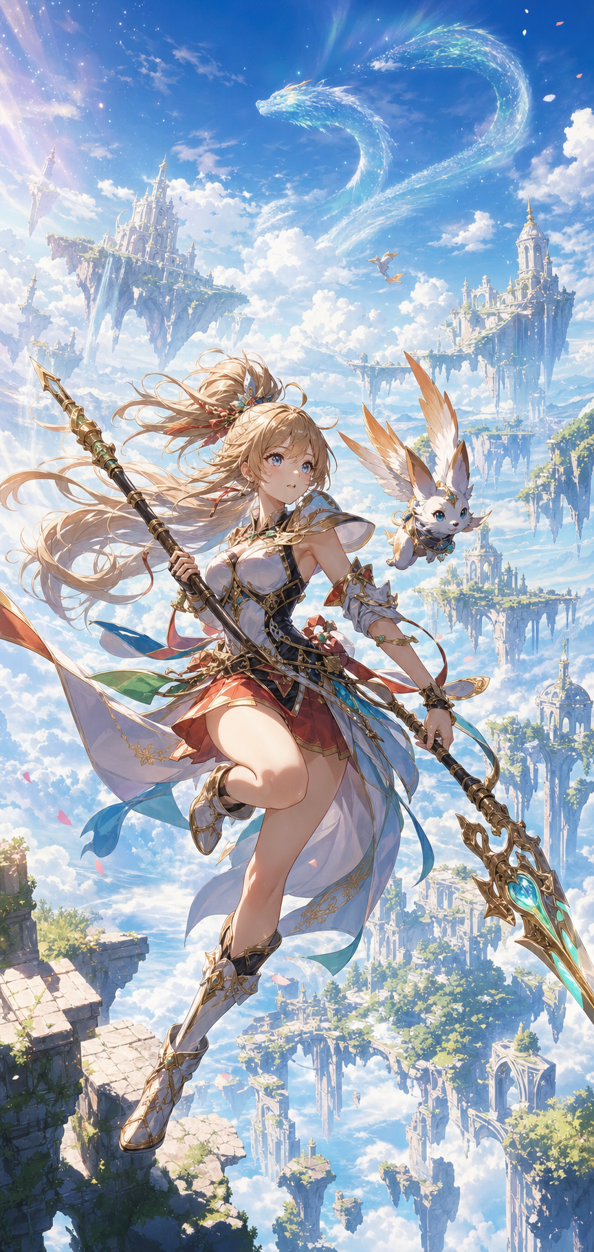 Sky Relic Saga anime fantasy RPG art